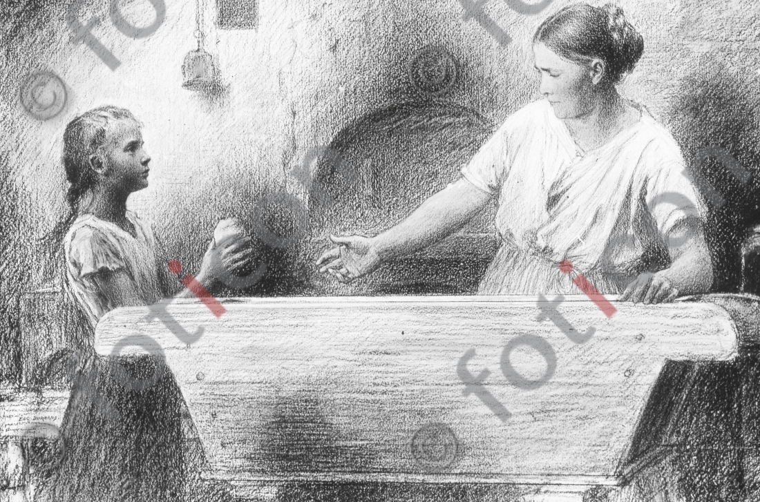 Gleichnis vom Sauerteig | Parable of the leaven - Foto foticon-simon-132010-sw.jpg | foticon.de - Bilddatenbank für Motive aus Geschichte und Kultur